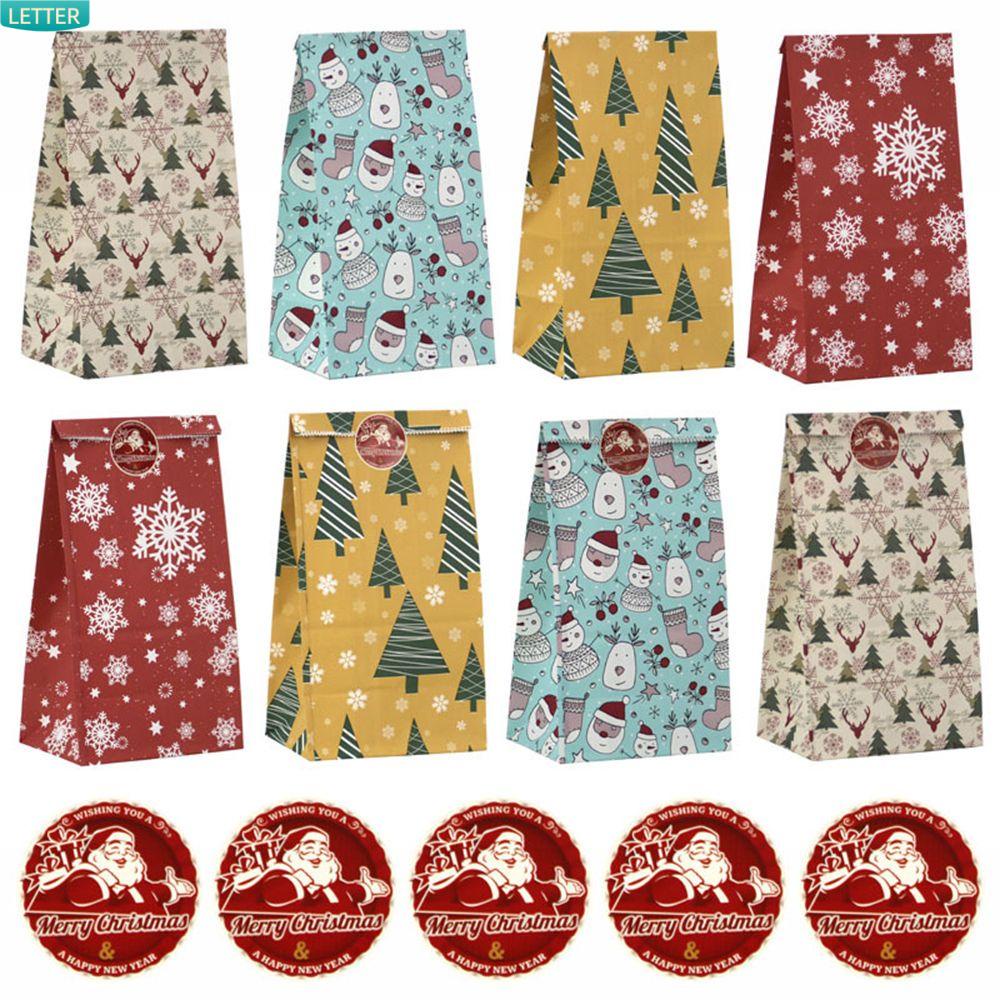 24/48 Túi đựng bánh quy chủ đề giáng sinh đáng yêu tùy chọn