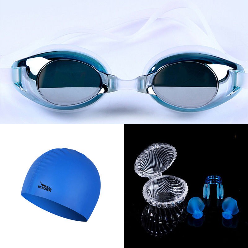 đồ bơi, kẹp mũi, nút tai, kính bảo hộ, mũ chống sặc, lặn dành cho nam và nữ người lớn, tạo tác nước silicone