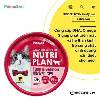 Pate mèo Nutri Plan Tuna & Salmon - 160g