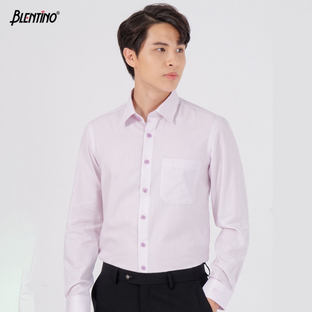 Áo Sơ Mi Nam Dài Tay Công Sở BLENTINO Form Regular Fit Lịch Lãm Trẻ Trung Sang Trọng BSM01