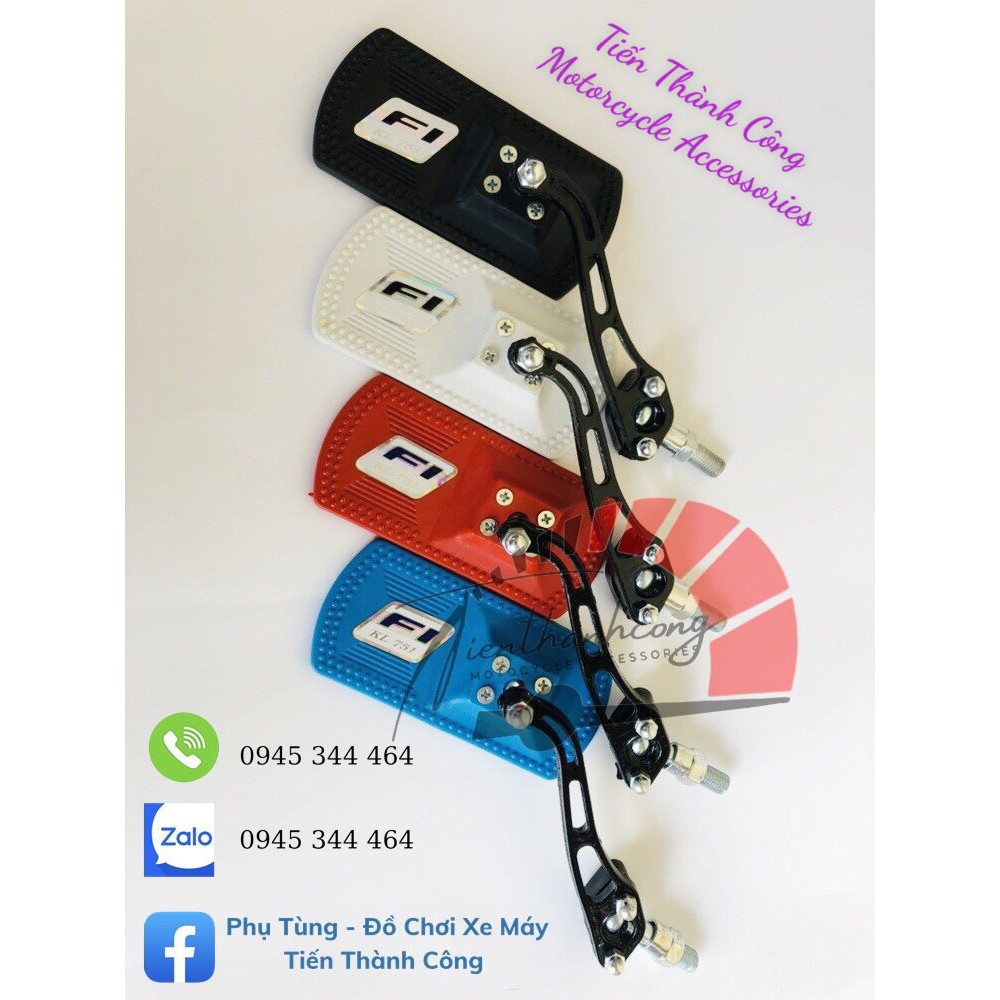 Gương xe máy chữ nhật/Kính hậu siêu mỏng