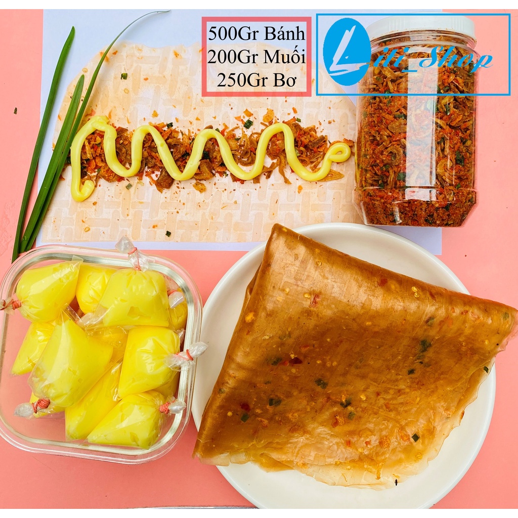 Combo 500Gr bánh Dẻo tôm, 200Gr Muối ruốc, 250Gr Bơ - Siêu ngon Siêu rẻ