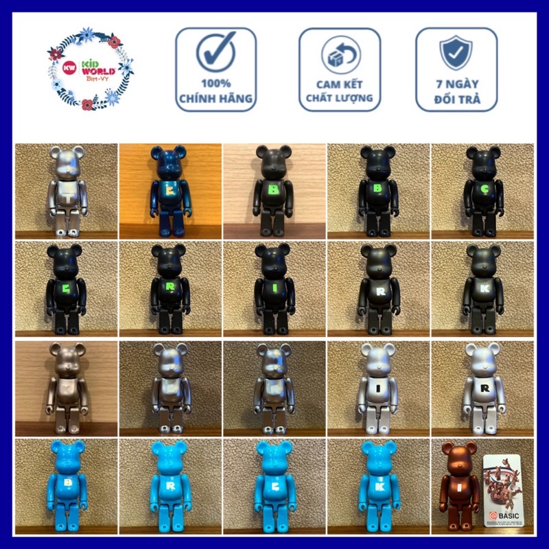 Chú gấu "bụng phệ" Bearbrick Basic 100%. MS: 02.