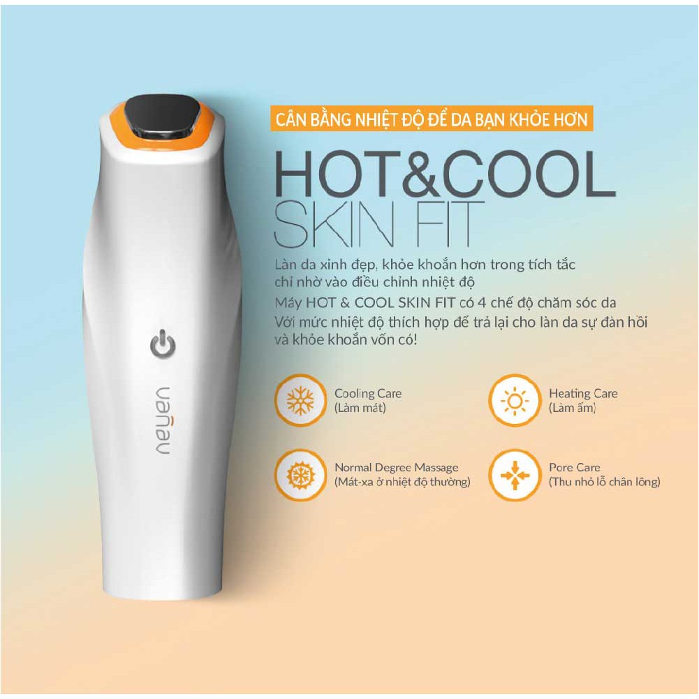 Máy massage mặt Vanav Hot & Cool Skin Fit - HCS 1000 - 4 chế độ cao cấp