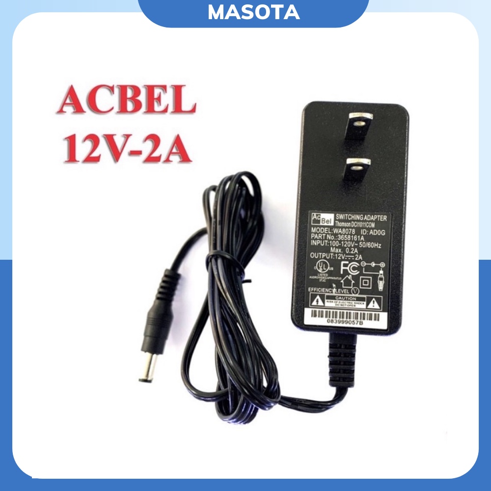 Nguồn 12v 2a AcBel chân to dùng cho camera - Nguồn Adapter 12v2a chất lượng cao