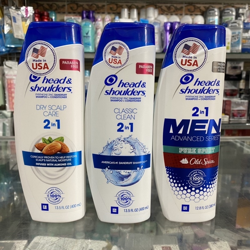 [Đủ màu] Dầu gội Head Shoulders 380ml-400ml hàng nhập