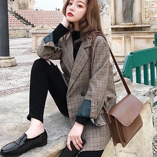 Áo blazer kẻ caro