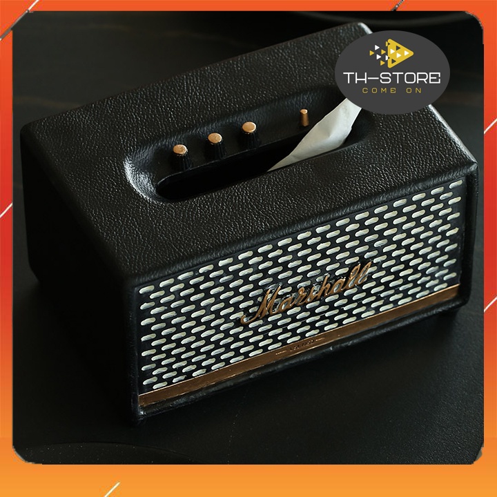 Hộp đựng giấy ăn Marshall 20cm - Decor phòng khách , trang trí bàn làm việc , TH Store