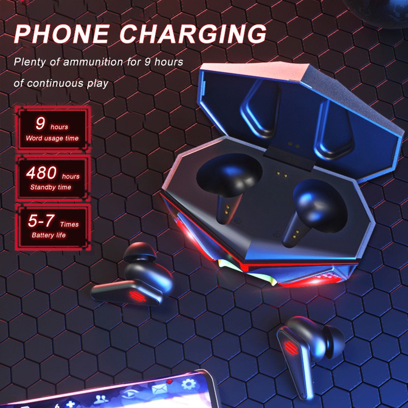Tai nghe nhét tai chơi game TWS không dây K98 kết nối bluetooth chống thấm nước có nam châm