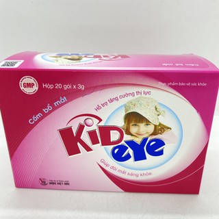 Kid Eye cốm bổ mắt hộp 20 gói giúp đôi mắt sáng khỏe