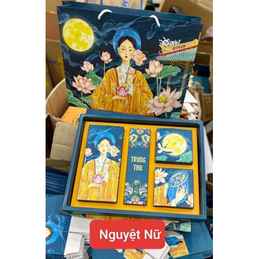 Hộp đựng 4 bánh trung thu (8 mẫu- kéo xem ảnh)