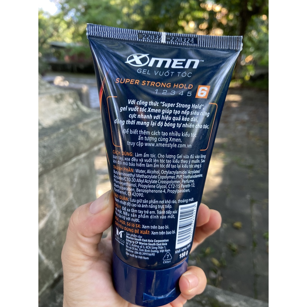 GEL VUỐT TÓC XMEN SIÊU CỨNG SỐ 6 SUPPER STRONG HOLD 150G