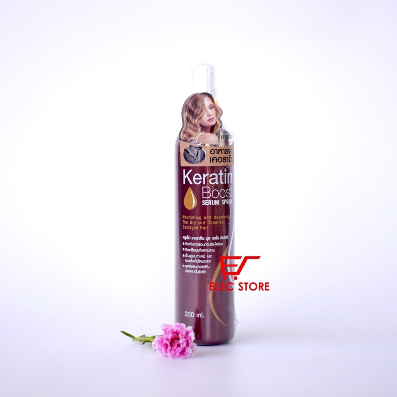 Xịt dưỡng tóc Cruset Keratin boots serum 200ml Thái Lan