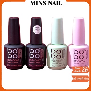 Base top Bobo ,gel liên kết, top phủ bóng, cứng móng, top lì chính hãng Bobo chuyên dụng cho ngành nail