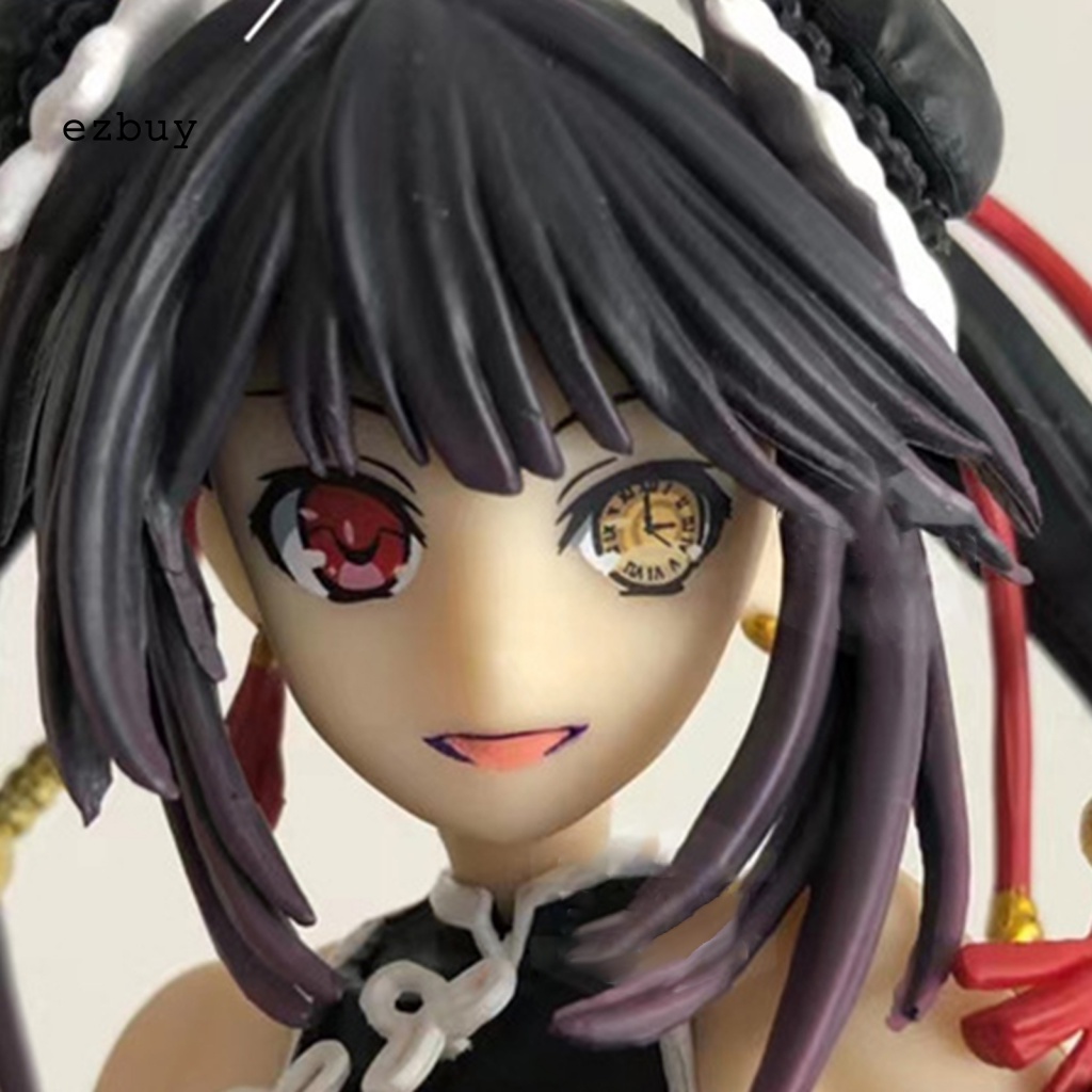 Mô Hình Nhân Vật Tokisaki Kurumi Hoạt Hình Anime Viền Mịn Trang Trí