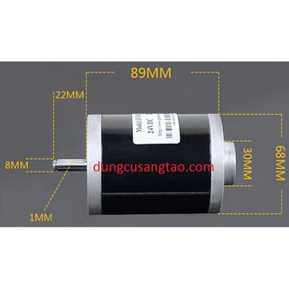 Motor DC cốt 8mm (12V / 24V)/ động cơ chế máy khoan, máy cắt, máy mài