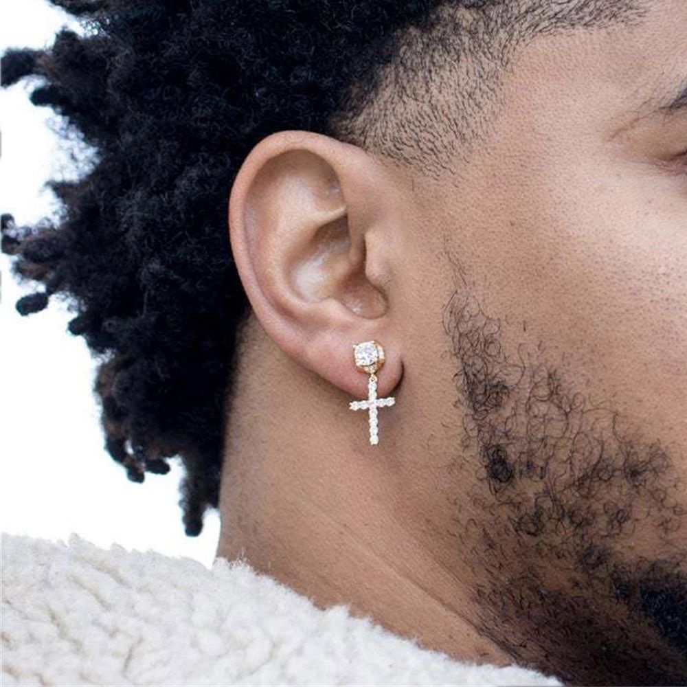 Khuyên Tai Tròn Đính Đá CZ Thời Trang|Khuyên Tai Tròn Đính Đá Zircon