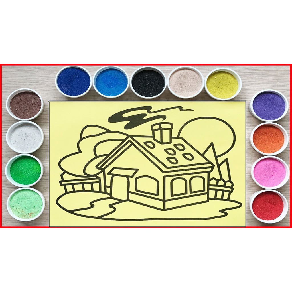 Tranh cát cho bé giá sỉ 4 size