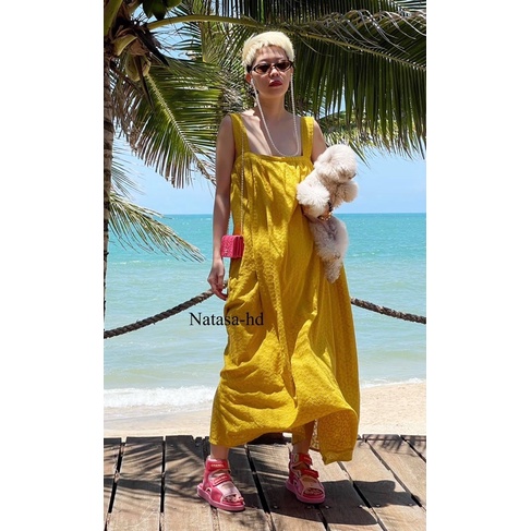 THANH LÝ ĐẦM COTTON THÊU BẢN TO