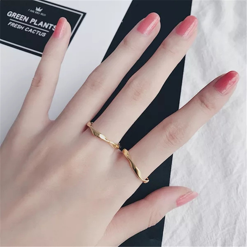 MANYUE Nhẫn đeo ngón tay kim loại tạo hình độc đáo thời trang cho nữ
