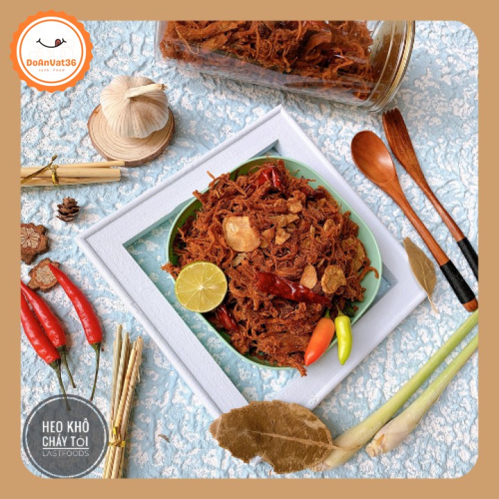 Khô heo cháy tỏi - Đồ ăn vặt ngon