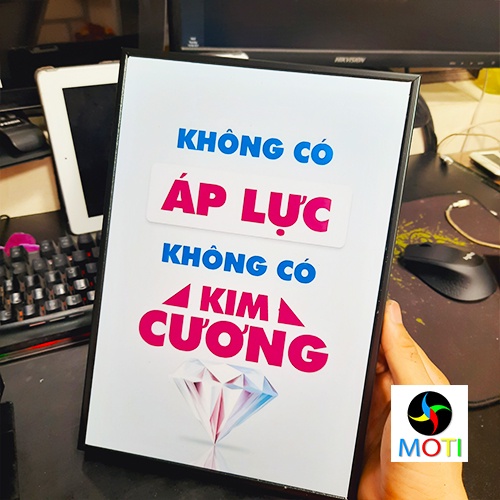 D105 Tranh động lực " Thiên tài chỉ có 1% thông minh còn lại 99% là sự nỗ lực"