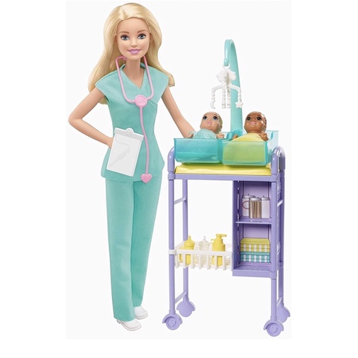Set đồ chơi nhà búp bê cho Búp bê Chelsea Barbie, búp bê Barbie skipper