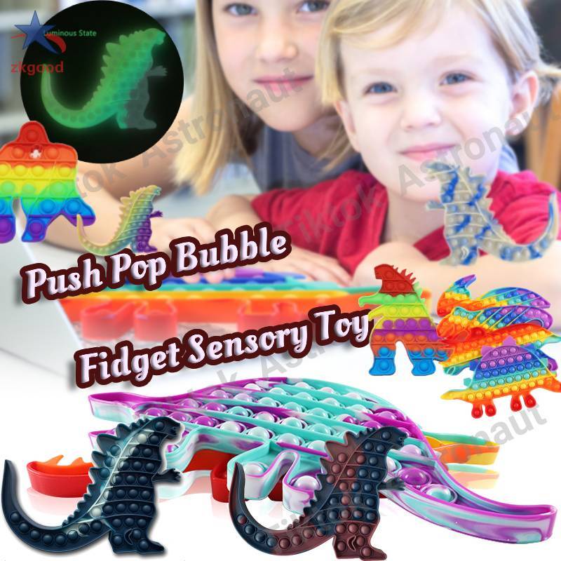 Push Pop It fidget Đồ Chơi Bóp Bong Bóng Hình Tròn Dùng Giảm Căng Thẳng Vui Nhộn Dành Cho Bé Giảm căng thẳng cho trẻ em/Godzilla Rainbow Unicorn / Đẩy bong bóng/Đẩy Pop It TikTok Đồ chơi giải trí thông minh, giảm căng thẳng hiệu người lớn, trẻ em
