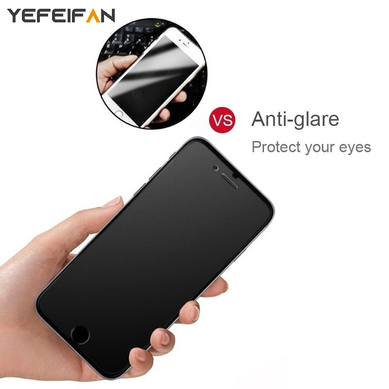Kính cường lực nhám bảo vệ màn hình thích hợp cho IPhone 13 Pro Max 13 12 Mini 11 Pro XS Max X XR SE 2020