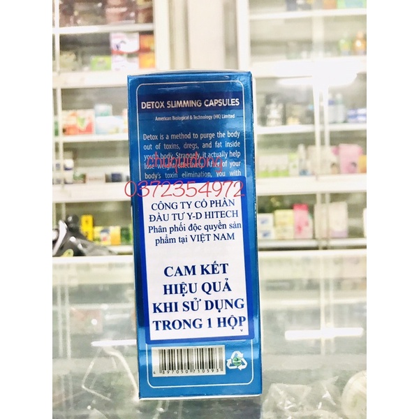 Giảm cân Detox...và Slimming hộp 42viên đảm bảo xuống cân | Thế Giới Skin Care