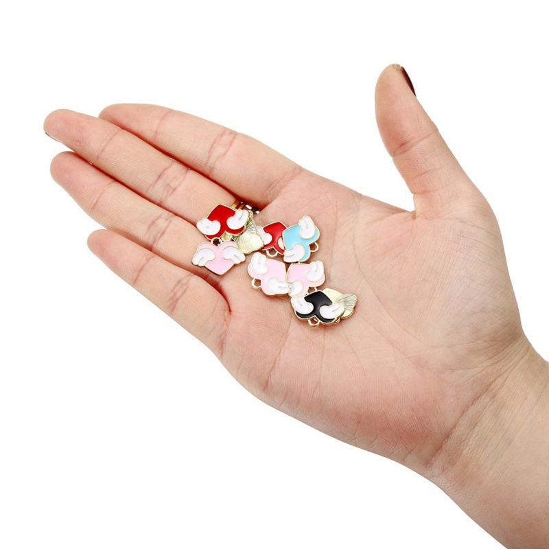 Set 10 Mặt Vòng cổ Hình Đôi Cánh Thiên Thần Nhiều Màu Sắc