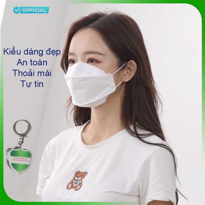 Khẩu Trang 4 Lớp KF94 4D GOLD MASK Chính Hãng Chống Bụi Mịn và Kháng Khuẩn Cao Cấp