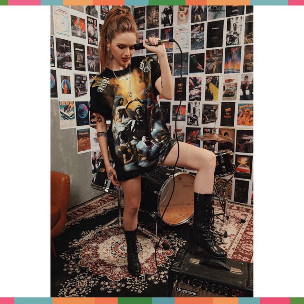 Áo thun MIKENCO Angel Devi, kiểu dáng unisex, cotton dày dặn, cộc tay cổ tròn trend hè 2022 | BigBuy360 - bigbuy360.vn