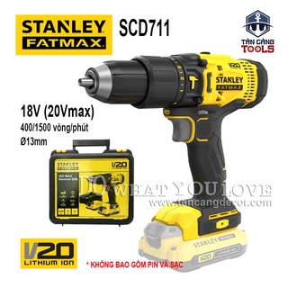 Máy khoan động lực dùng pin 20v stanley fatmax scd711d2k-b1