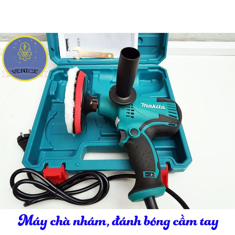 Máy chà nhám, đánh bóng cầm tay 6 tốc độ MAKITA GV6010 - Bảo hành 12 tháng ( Tặng kèm đĩa chà bằng bông )