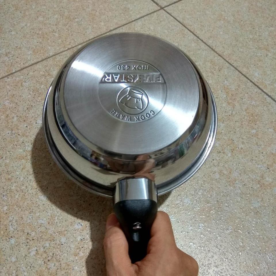 Chảo Bếp Từ, Bếp Điện Chống Dính 3 Dáy Inox Cao Cấp FIVESTAR Siêu Bền Đẹp