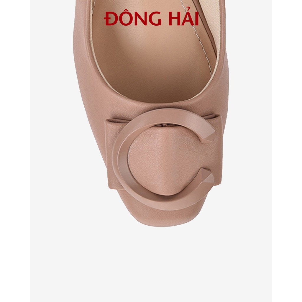 &quot;TẶNG NGAY 30K khi theo dõi gian hàng &quot;Giày cao gót Đông Hải mũi nhọn đính nơ thanh lịch gót vuông 4cm - G81G1