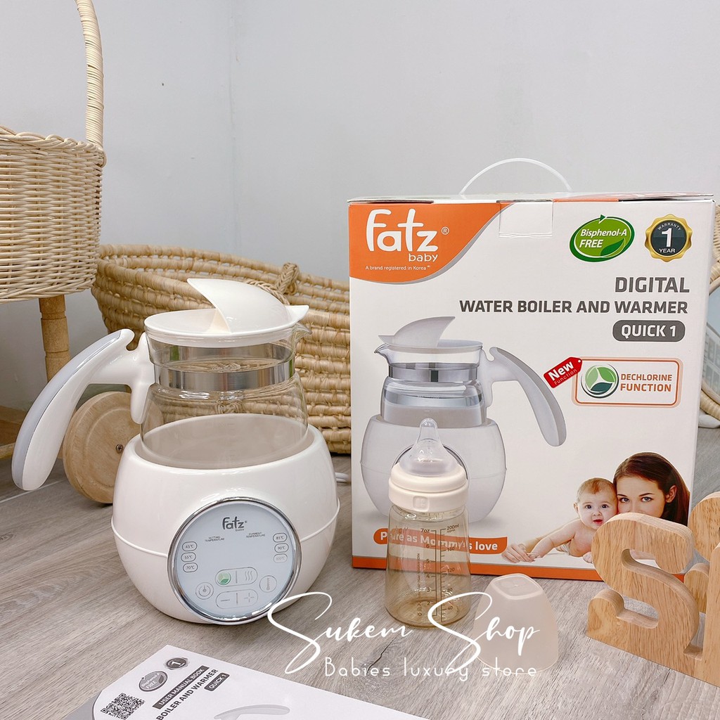 Bình Đun Nước Pha Sữa FatzBaby/Bình Đun Nước FatzBaby Quick 1 FB3505SL