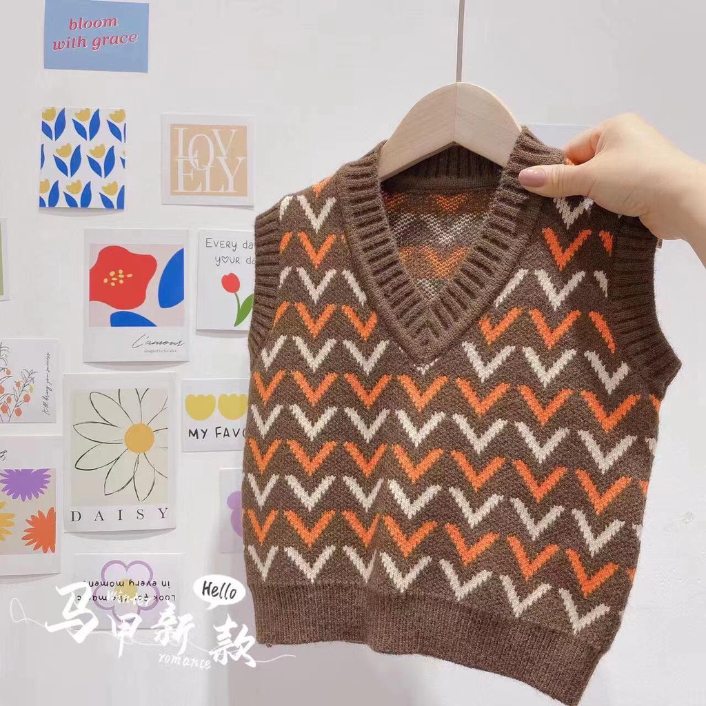 Áo len gile bé trai từ 10-26kg