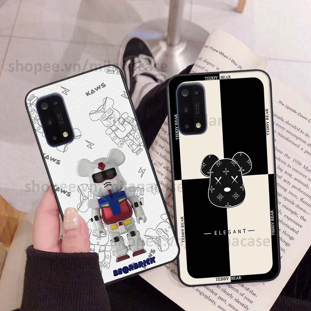 Ốp Realme 7 / 7 Pro gấu be@rBrick gấu Teddy Kaws siêu đẹp, phong cách, cá tính