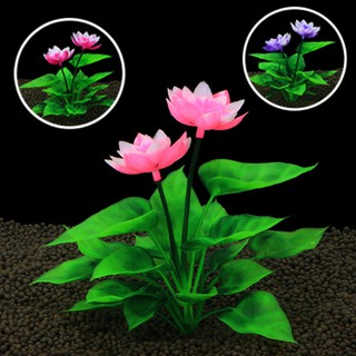 Cây hoa sen giả trang trí bể cá