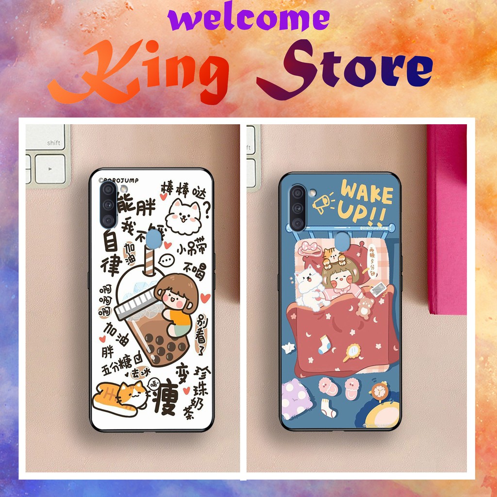 [SALE] Ốp lưng samsung M02/ M10/ M11 in hình em bé trà sữa, siêu đẹp, độc, lạ_KINGSTORE.HN_Ốp SS