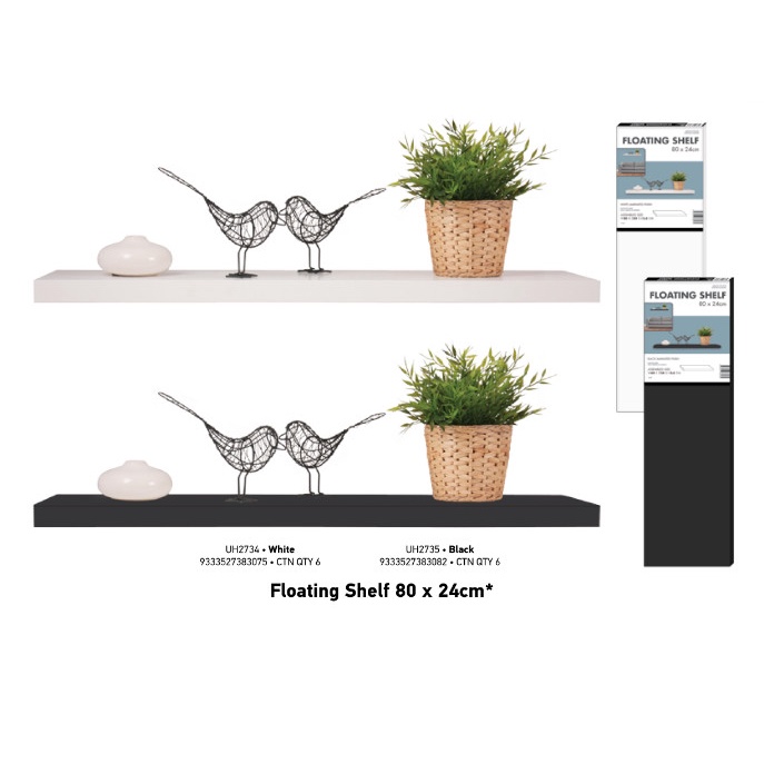 Kệ Treo Tường Trang Trí 80x24cm Uncle Bills UH2734