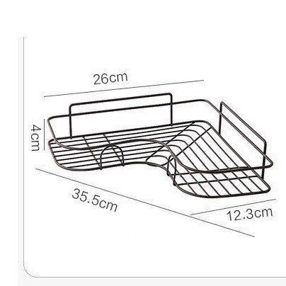 Giá / Kệ Để Vung Xoong Nồi Dao Thớt 4 Ngăn Đa Chức Năng Chất Liệu Thép Không Gỉ Phủ Sơn Tĩnh Điện