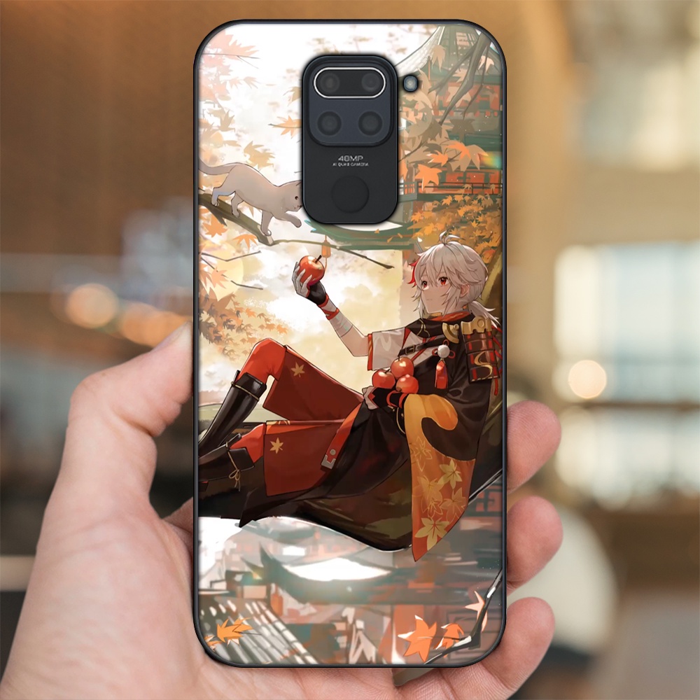 Ốp lưng Xiaomi Redmi Note 9 viền đen in hình Kazuha Genshin Impact