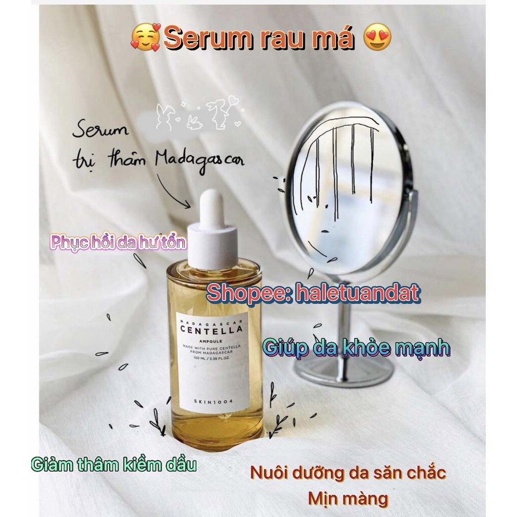 < tem phụ >Tinh Chất Serum rau má Madagascar Skin1004 100ml + 55ml + 30ml -  Hyalu Cica 50ml dành cho da mụn nhạy cảm