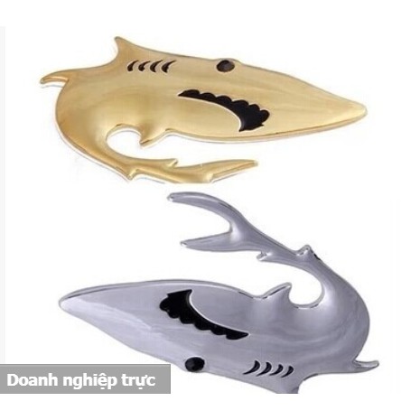 Tem 3D cá mập dán trang trí