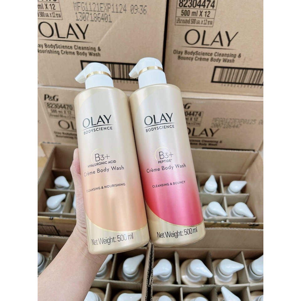 Sữa Tắm OLAY B3 HA/ Peptide / Vitamin C 500ml