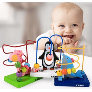 Đồ chơi luồn hạt gỗ phát triển vận động tinh ở trẻ nhỏ - Giúp bé thông minh và phát triển tư duy từ nhỏ