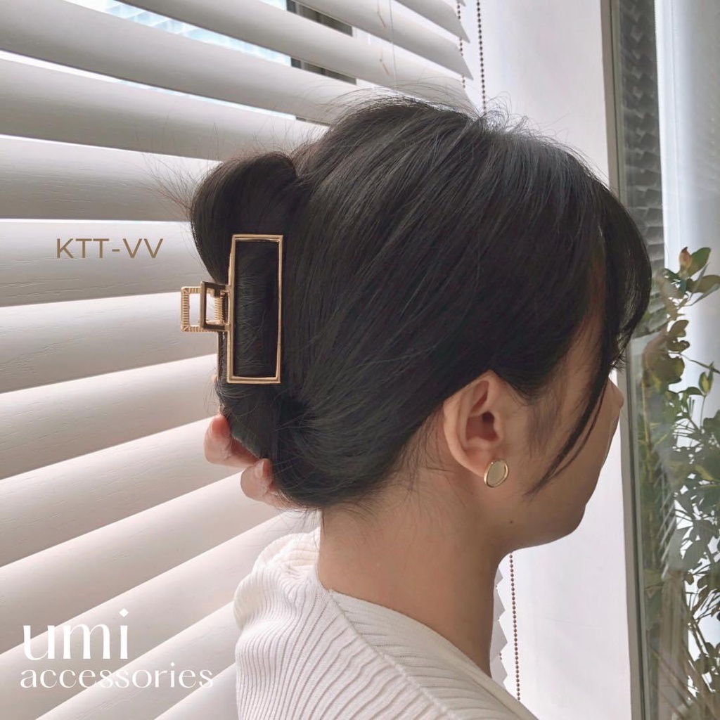 Kẹp Tóc Hàn Quốc Càng Cua Kim Loại Hot Trend Nhiều Mẫu UMI GKTT-13